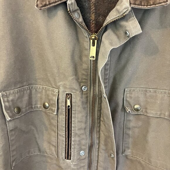 Carhartt Mens Vintage PB2321 Blanket Lined Canvas Jacket 2XL Tall Beige FA EXC - Picture 4 of 11